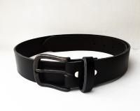 Ceinture cuir noir modèle "Everyday" avec boucle de ceinture noire vintage - 39 mm